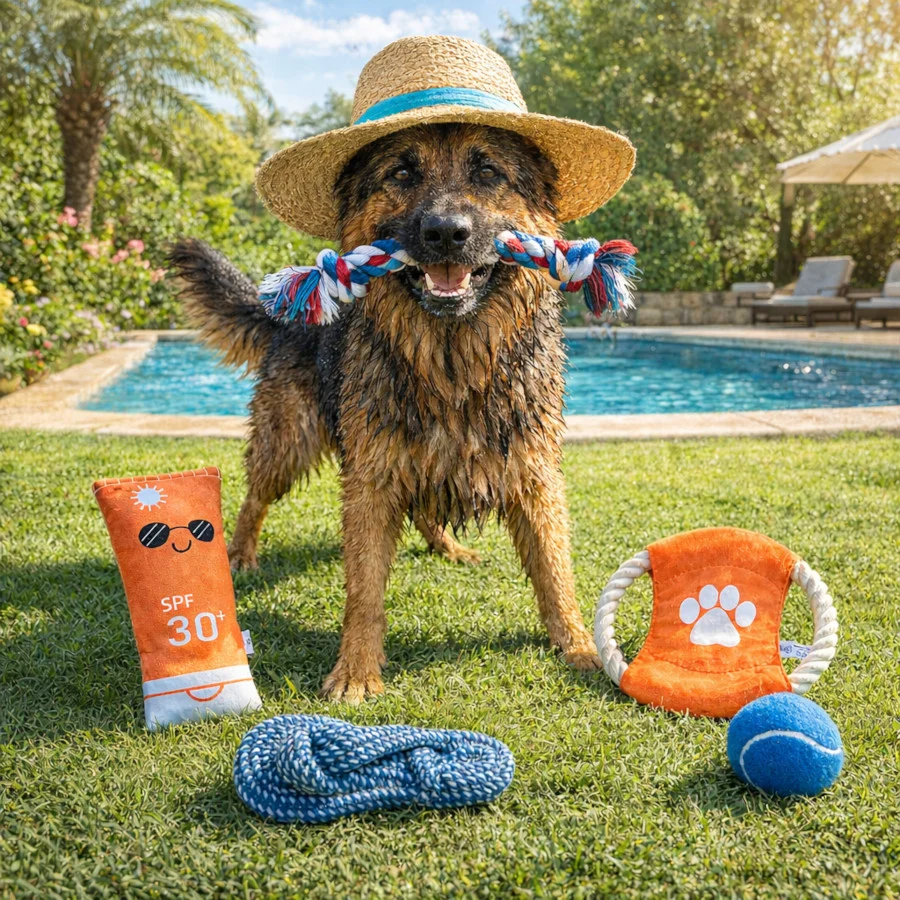 Summer Vibes The Beach Club Set x5 Brinquedos para cães