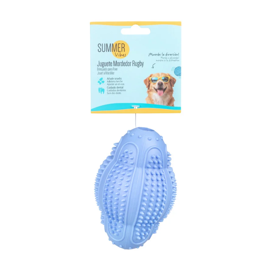 Summer Vibes TPR Chew Rugby Brinquedo para cães - Image 2