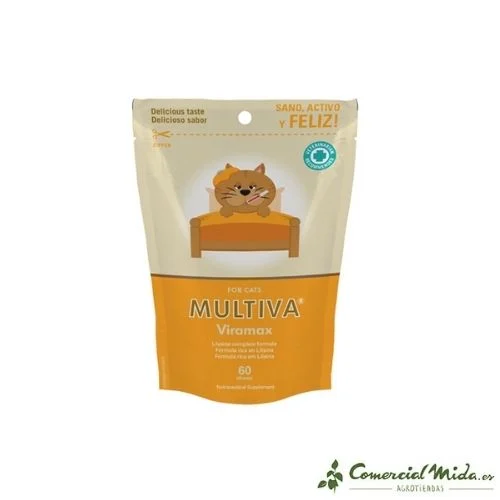 Suplemento Alimentar VETNOVA Multiva Viramax 60 Mastigações para Gatos
