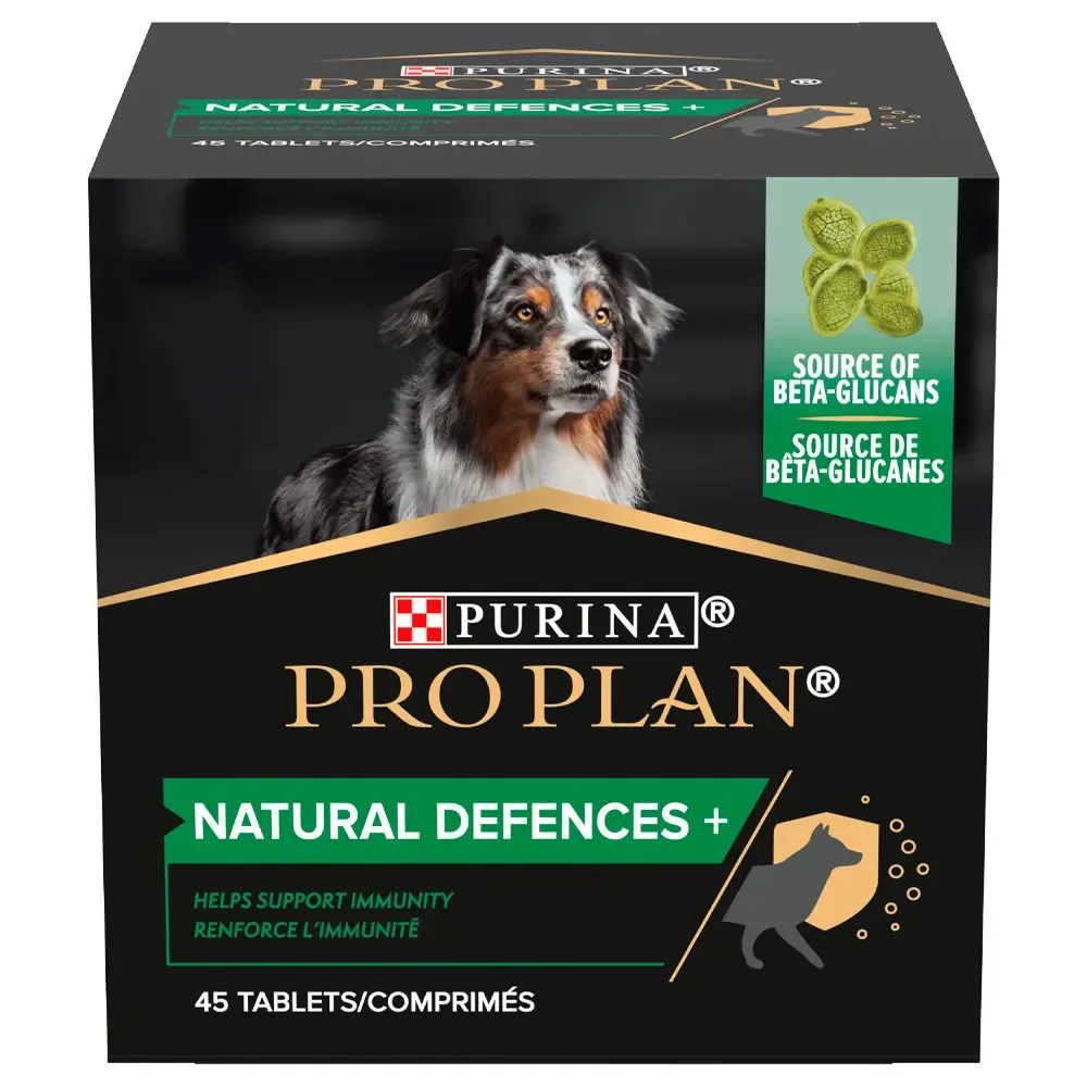 Suplemento para cães Purina Pro Plan Supplement Dog Natural Defenses+ 45 comprimidos