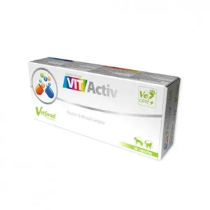 Suplemento vitamínico para cães e gatos – VITActiv – VetFood – Quantidade: 60 cápsulas