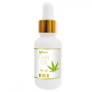 Suporte ao sistema imunitário para cão e gato – VetFood Gold Oil 1500 mg – Quantidade: 30 ml