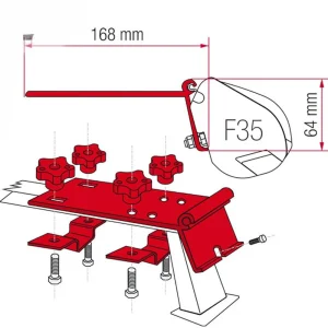Suporte para toldo Fiamma F35 – Standard (barras de tejadilho)