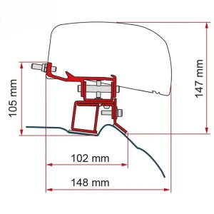 Suporte para toldo Fiamma F40 Van 270 – Vito, Vito Tourer e Clase V desde 2014