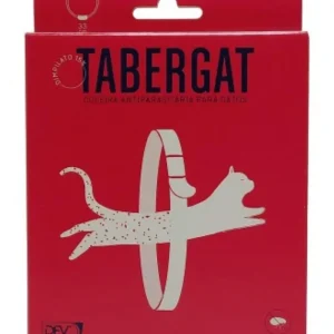 Tabergat Coleira Antiparasitária Dimpilato 15% – Coleira contra pulgas para gatos 33 cm