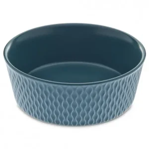 Taça cerâmica Galatea para cães – Ferribiella – Tamanho: Small | Cor do Produto: Azul petróleo