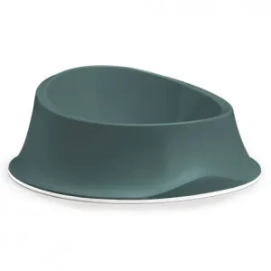 Taça de plástico Chic para cães e gatos – Stefanplast – Cor do Produto: Verde escuro | Capacidade: 1 L