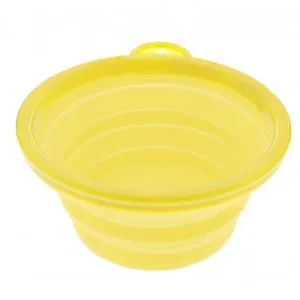 Taça de viagem dobrável em silicone – Ferribiella – Tamanho: Medium | Cor do Produto: Amarelo