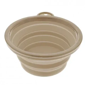 Taça de viagem dobrável em silicone – Ferribiella – Tamanho: Medium | Cor do Produto: Cinzento claro