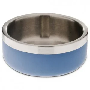 Taça inox Double Wall Matte para cães – Ferribiella – Tamanho: Large | Cor do Produto: Azul