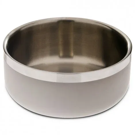 Taça inox Double Wall Matte para cães – Ferribiella – Tamanho: Large | Cor do Produto: Cinzento