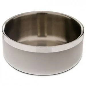 Taça inox Double Wall Matte para cães – Ferribiella – Tamanho: Medium | Cor do Produto: Cinzento