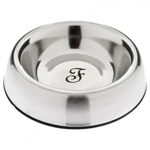 Taça inox simples para cães e gatos – Ferribiella – Tamanho: Small