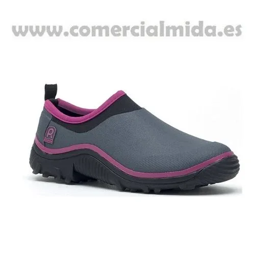 Tamanco feminino ROUCHETTE TRIAL GREY/RASPBERRY