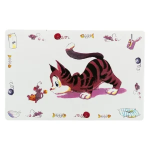 Tapete para gamelas "Gato e Rato" 44x28cm - Trixie