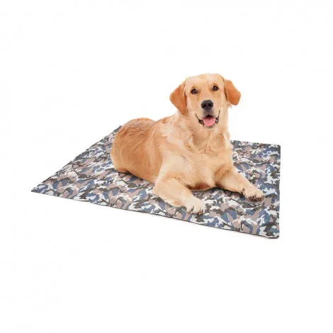 Tapete refrescante com padrão camuflado para cães – Duvo Plus – Medidas: 96 x 81 cm
