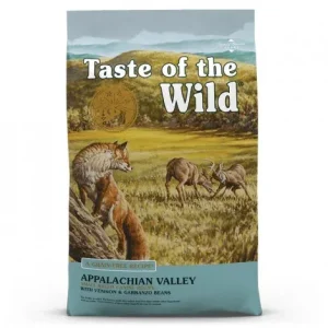 Taste of the Wild Appalachian Valley Small Breed – Ração seca para cão adulto pequeno – Veado e grão-de-bico – Quantidade: 12,2 kg