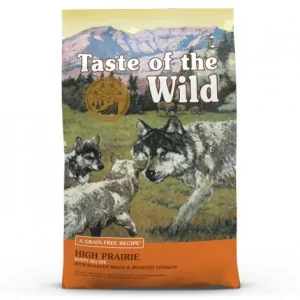 Taste of the Wild High Prairie Puppy – Ração seca para cachorro – Búfalo e veado assados – Quantidade: 12,2 kg