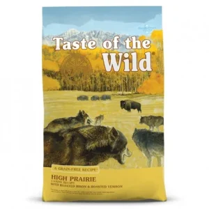 Taste of the Wild High Prairie – Ração seca para cão adulto – Búfalo e veado assados – Quantidade: 12,2 kg