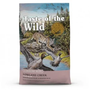 Taste of the Wild Lowland Creek – Ração seca para gato – Codorniz e pato assados – Quantidade: 2 kg