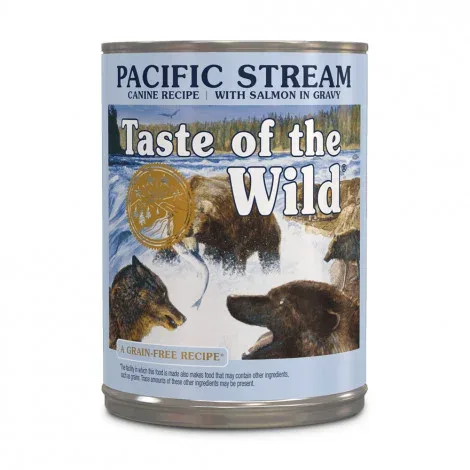 Taste of the Wild Pacific Stream – Alimento em molho para cão – Salmão – Quantidade: 390 g