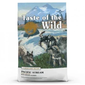 Taste of the Wild Pacific Stream Puppy – Ração seca para cachorro – Salmão fumado – Quantidade: 12,2 kg