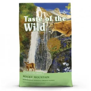 Taste of the Wild Rocky Mountain – Ração seca para gato – Veado assado e salmão fumado – Quantidade: 2 kg