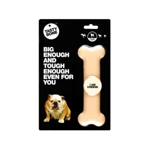 TastyBone Super Tough Bone Nylon sabor Queijo – Osso para roer para cães
