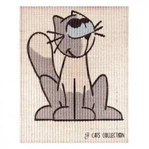 Tela em sisal de arranhar com imagens de gato – Ferribiella