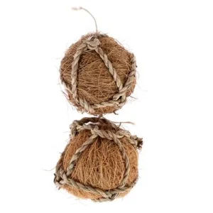 TIAKI bolas de fibra de coco para pequenos animais