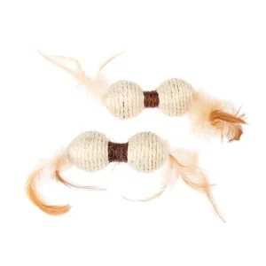 TIAKI conjunto de halteres em sisal para gatos