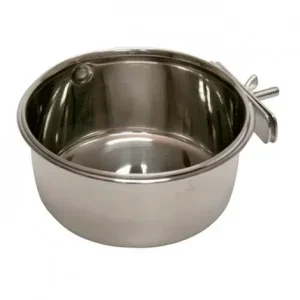 Tigela com parafuso para gaiolas 600ml