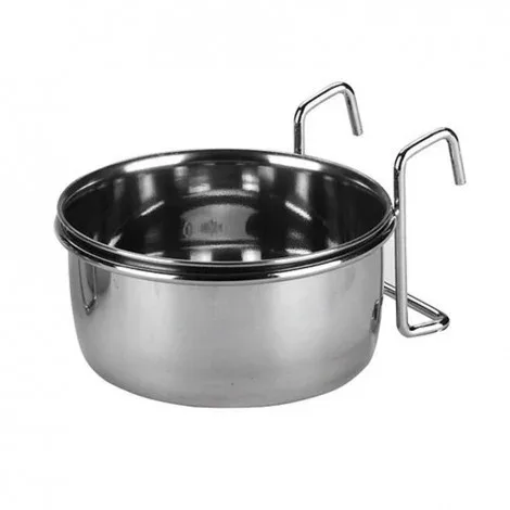 Tigela em aço inoxidável para aves Kerbl – Capacidade: 600 ml