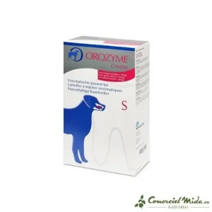 Tiras de creme dental com enzima Orozyme ECUPHAR para cães com mau hálito