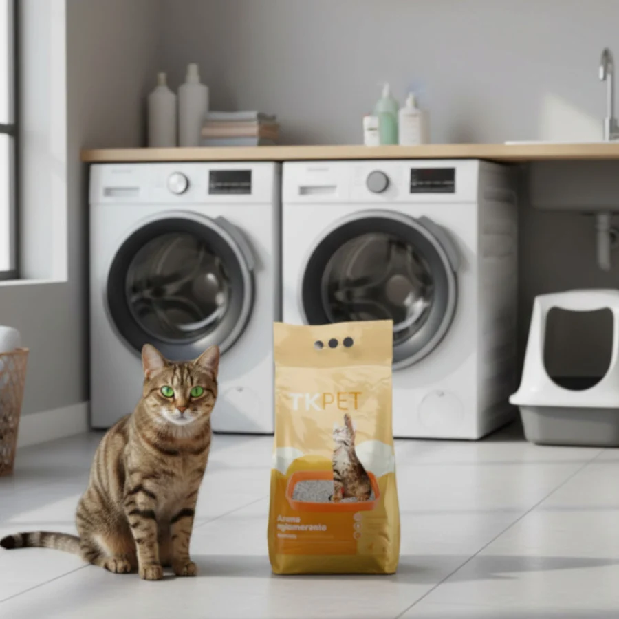 TK-Pet Areia Aglomerante de Bentonita Natural com perfume de Laranja para gatos - Image 2