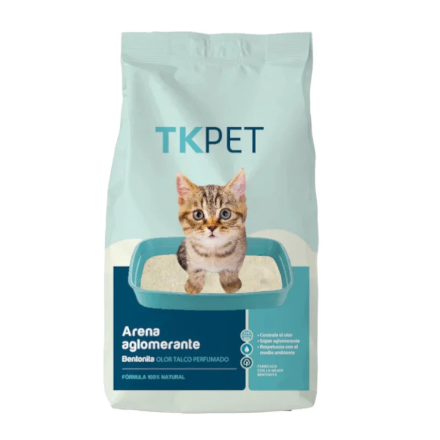 TK-Pet Areia Aglomerante de Bentonita Talco Perfumado para gatos