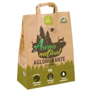 TK-Pet Areia natural aglomerante para gatos