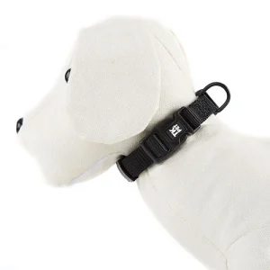 TK-Pet Neo Classic Coleira de Nylon Preta para cães