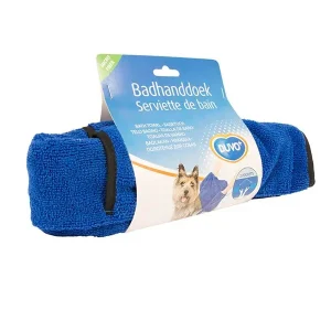 TOALHA DE BANHO AZUL DE MICROFIBRA