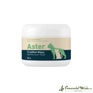 Toalhetes dermatológicos VETNOVA Aster Trisoftal Wipes 50 unidades