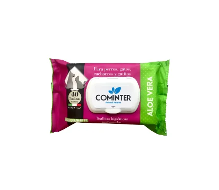 Toalhitas Húmidas Aloé Vera 40Unid – Cominter