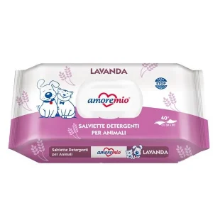 Toalhitas Húmidas Amoremio Lavanda para Cães e Gatos