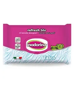 Toalhitas para cães e gatos Refresh Bio Talco Inodorina – 30 Toalhetes
