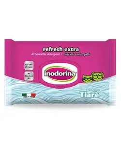 Toalhitas para cães e gatos Refresh Extra Fiore di Tiare Inodorina – 40 Toalhetes