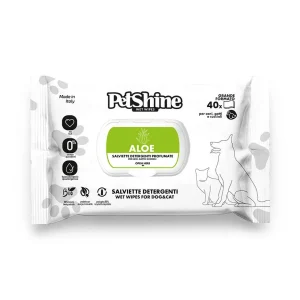 Toalhitas Petshine Aloe Vera 40 unid