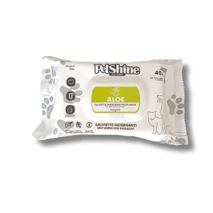 Toalhitas PetShine Aloe Vera – 40 unid