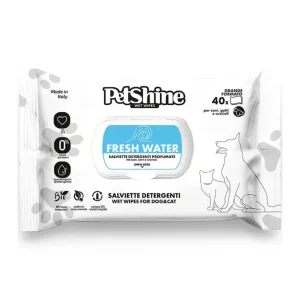 Toalhitas Petshine Fresh Water 40 unid