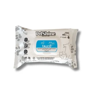 Toalhitas PetShine Talco – 40 unid