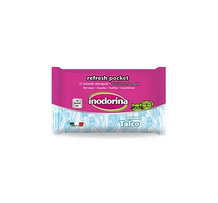 Toalhitas Refresh Pocket Talco 15Unids. – Inodorina