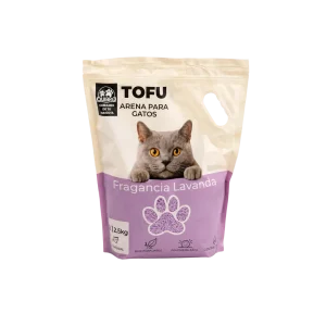 Tofu Natural Quibro 6L – Areia para Gatos com Fragrância de Lavanda